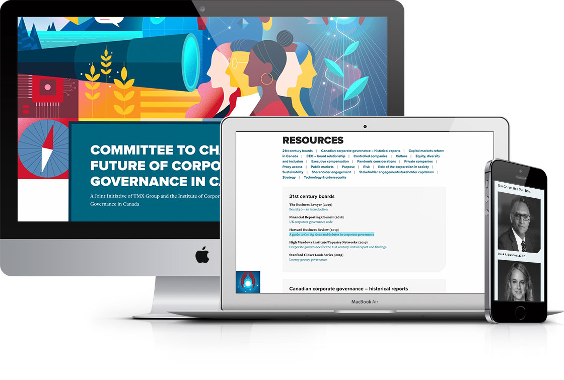 Chart the Future of Canadian Corporate Governance website
