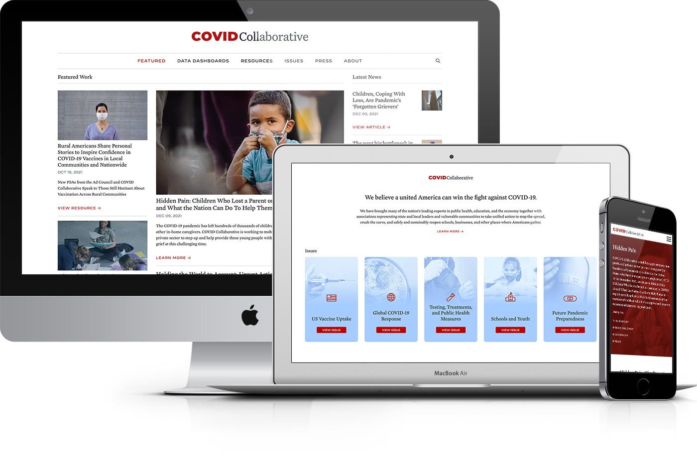 COVID Collaborfative website